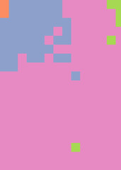 Color Pixels Cloud Abstract Computational Generative Art background illustration