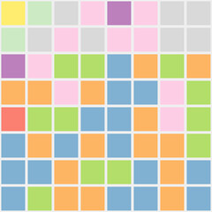 Color Pixels Cloud Abstract Computational Generative Art background illustration