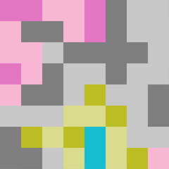 Color Pixels Cloud Abstract Computational Generative Art background illustration