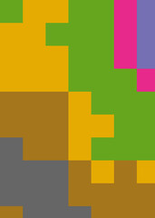 Color Pixels Cloud Abstract Computational Generative Art background illustration