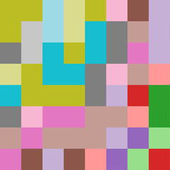Color Pixels Cloud Abstract Computational Generative Art background illustration