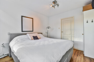 Beautiful interior design of modern and cozy bedroom