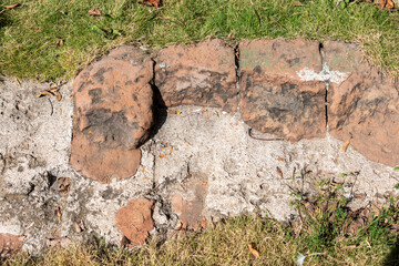 Ruins foundations of the Calvary Barracks, a historic site, in Las Tunas, Cuba