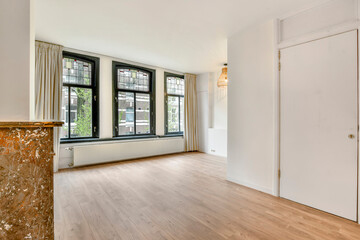 Interior of a spacious room in a luxury house