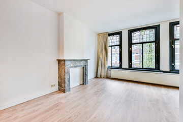 Interior of a spacious room in a luxury house