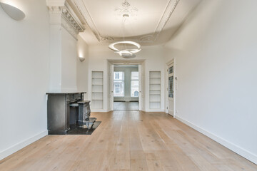Interior of a spacious room in a luxury house