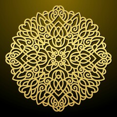 illustration vector graphic of mandala ornament good for ornament design, wallpaper, pattern, texture