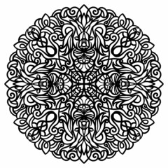 illustration vector graphic of mandala ornament good for ornament design, wallpaper, pattern, texture