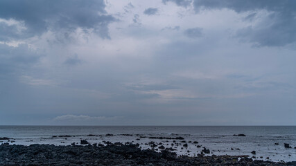 storm over the sea