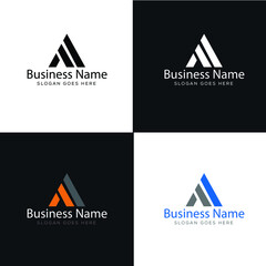 Alphabet letter monogram icon logo AI