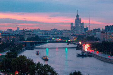 Sunset in Moscow