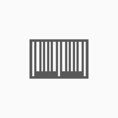 barcode icon, barcode scanner vector