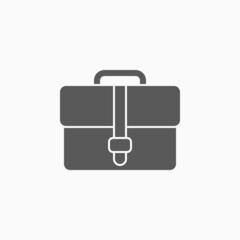 briefcase icon, bagage vector illustration