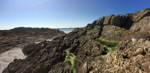 sur le littoral de Raguenez en Finistère Cornouaille Bretagne France