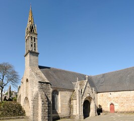 Eglise Saint-Demet à Plozévet en pays Bigouden en Bretagne Finistère France	