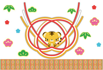 2022年寅年 水引年賀状 （文字無）