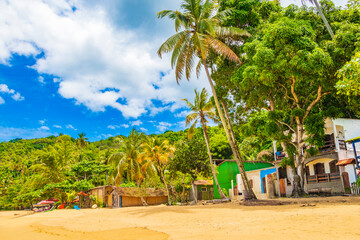 Big tropical island Ilha Grande Praia de Palmas beach Brazil.