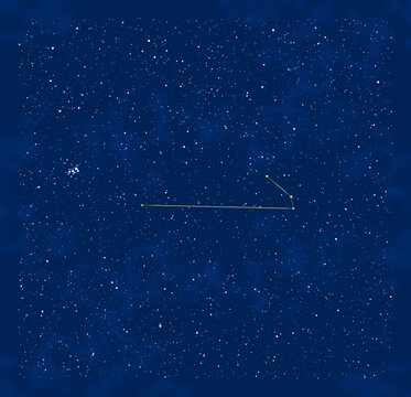 秋の星座：おひつじ座と周辺の星