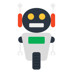 An icon design of robot, editable vector