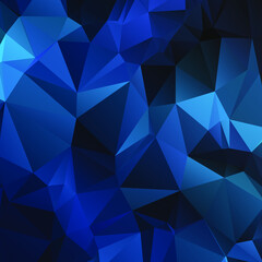 Blue Abstract Color Polygon Background Design, Abstract Geometric Origami Style With Gradient