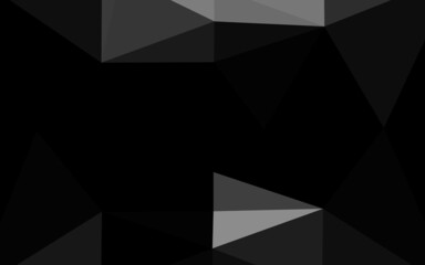 Obraz premium Dark Silver, Gray vector shining triangular pattern.