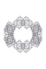 black and white background with flowers