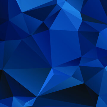 Blue Abstract Color Polygon Background Design, Abstract Geometric Origami Style With Gradient