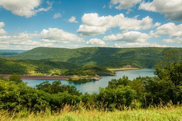 View of Raystown Lake from Ridenour Overlook, in Huntington, Pennsylvania