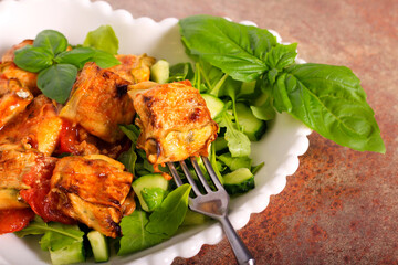 Courgette parcels with cheese and spinach