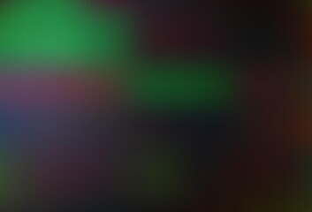 Dark Green vector bokeh pattern.