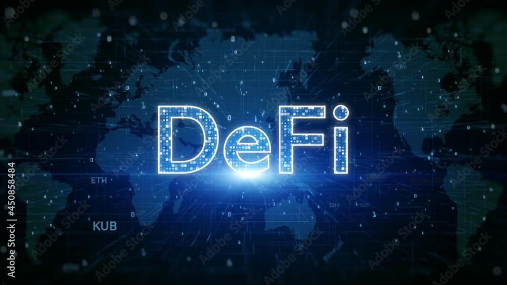 Aufkleber defi decentralized finance is a blockchain-based form of finance not rely on central financial inter