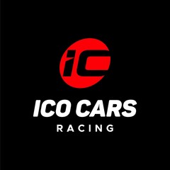 Bold and masculine logo about auto racing and IC letters.
EPS 10, Vector.