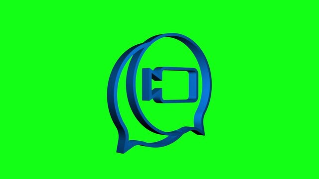 Incoming video call on laptop. Laptop with incoming call, man profile picture and accept decline buttons. Motion graphics.