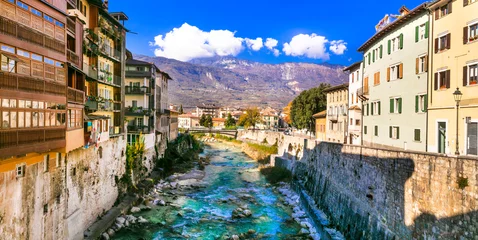 Gardinen Rovereto - beautiful medieval town in Trentino-Alto Adige Region of northern Italy. © Freesurf