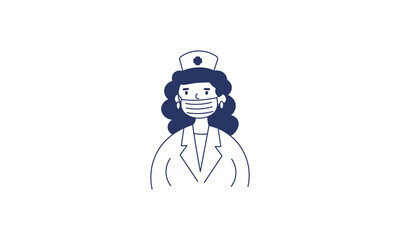 Fototapeta premium The nurse woman. Immunization campaign. Health care and protection. Vaccine icons. Medical treatment.