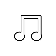 musical note icon, music vector, note illustration