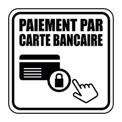 Logo paiement par carte bancaire.