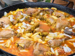 Paëlla en préparation