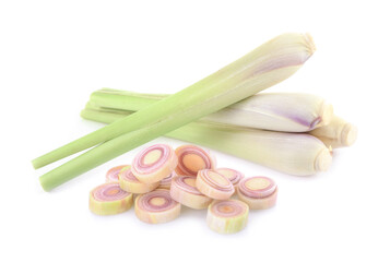 Lemongrass isolated on white background
