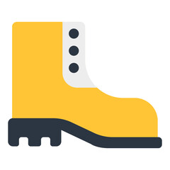 Flat design icon of long shoe