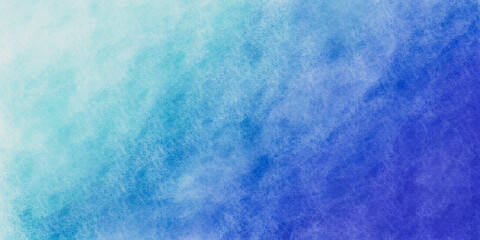 Abstract gradient teal blue watercolor paint background paper texture for background, banner