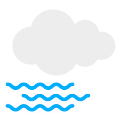 An icon design of windy weather
