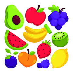 Flat Fruit Collection_10