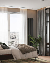 Room with bed