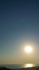 Dramatic Dreamy Sunset and Sea from Kargicak Alanya Turkey