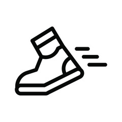 running icon illustration vector graphic