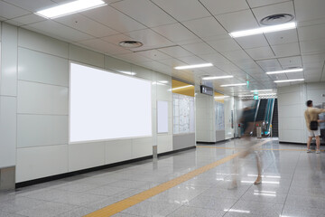 Subway Scenery and Advertising Mockup