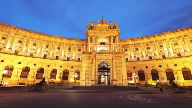 The Vienna Hofburg Imperial Palace - most famous landmark in the city - travel photography