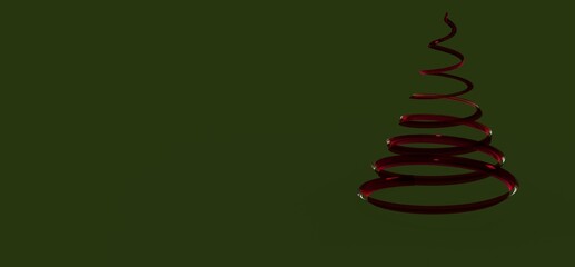 weihnachten weihnachtsbaum modern illustration 3d