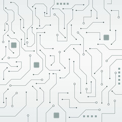 vector illustration technology electrical circuit advertising flyer background design